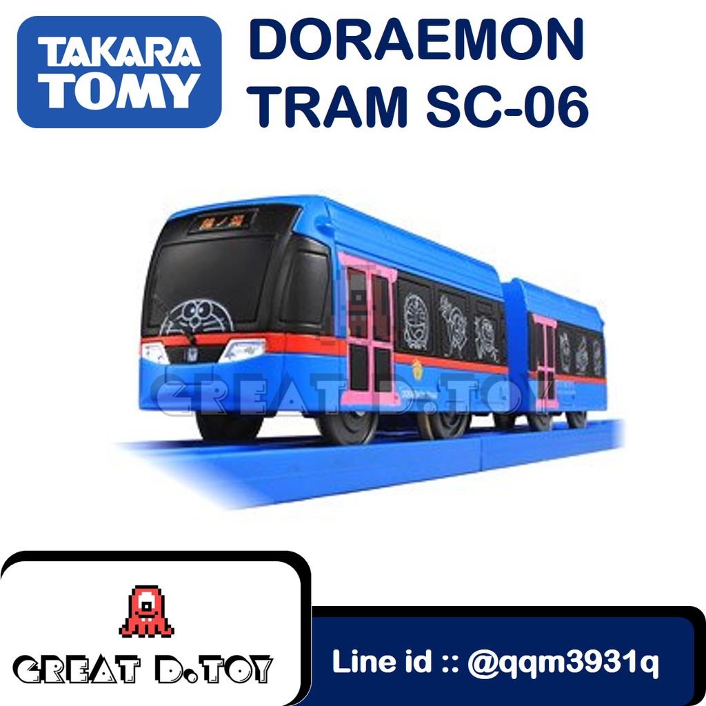 รถไฟ รถของเล่น Doraemon ของแท้ DORAEMON TRAM SC-06 TAKARA TOMY | Shopee ...