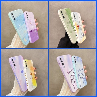 เคส Samsung A50 Samsung A30S Samsung A50S สไตล์เกาหลี สีแดง ซิลิโคนนิ่ม เคสโทรศัพท์ สําหรับ