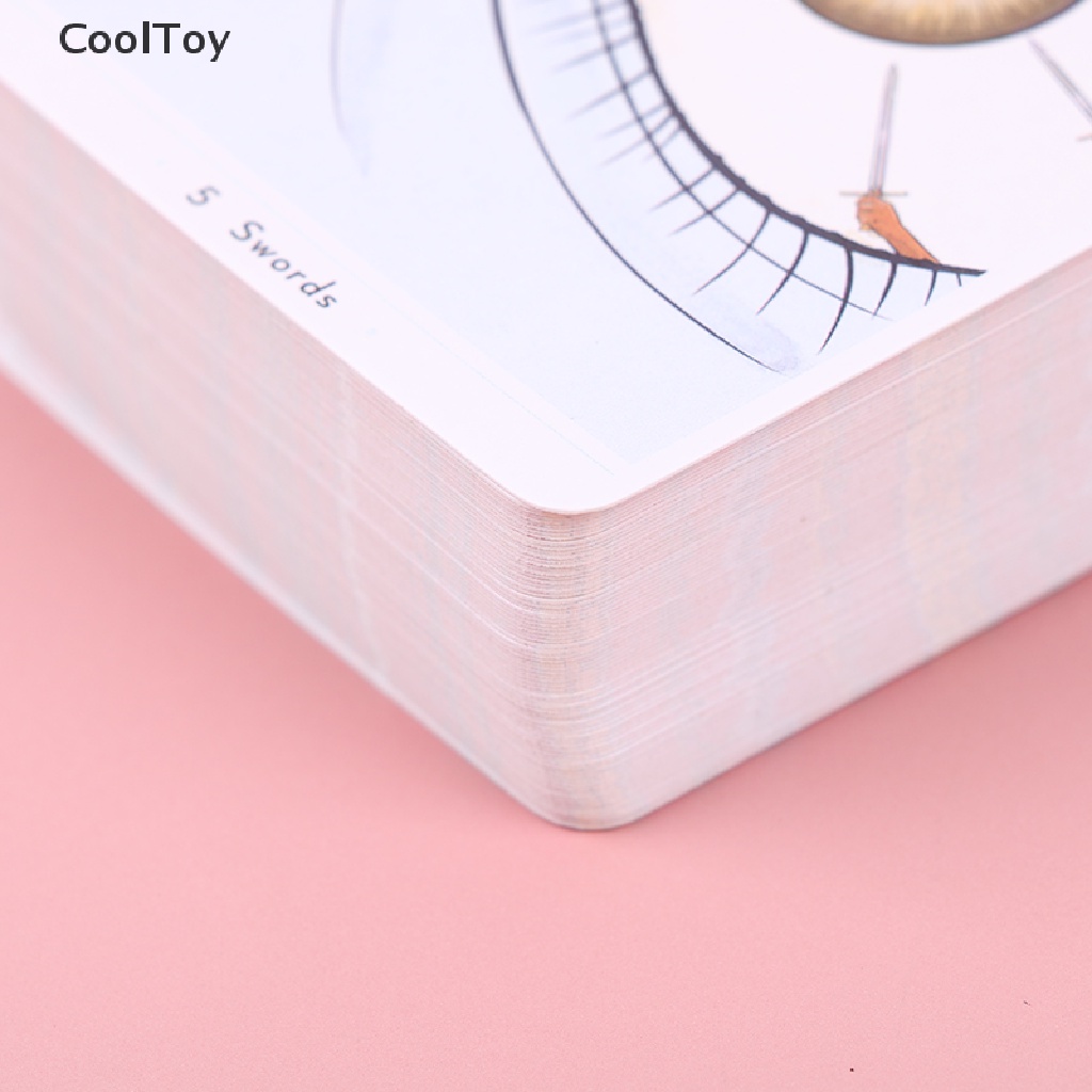 cooltoy-ไพ่ทาโรต์-รูปหัวใจ-ใช้งานง่าย-สําหรับผู้เริ่มต้น-พร้อมไกด์บุ๊ก-การ์ดเกม-oracle