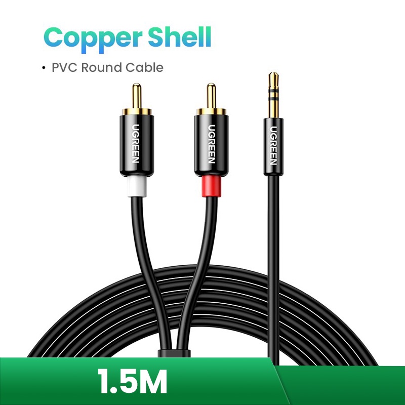 3.5mm Male To 2 RCA Male Stereo Audio Cable Buy, Best Price In UAE - Foto 5