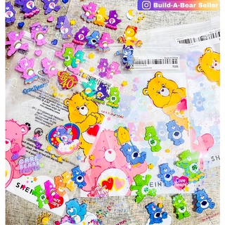 ❤️‍🔥พร้อมส่ง❤️‍🔥 🌈 Sticker Care bears สติกเกอร์ แปะสิ่งของ อเนกประสงค์ ลายหมี แคร์แบร์ (1ชุดมี 4แผ่น) 💖พร้อมถุงแพคเกจ💖