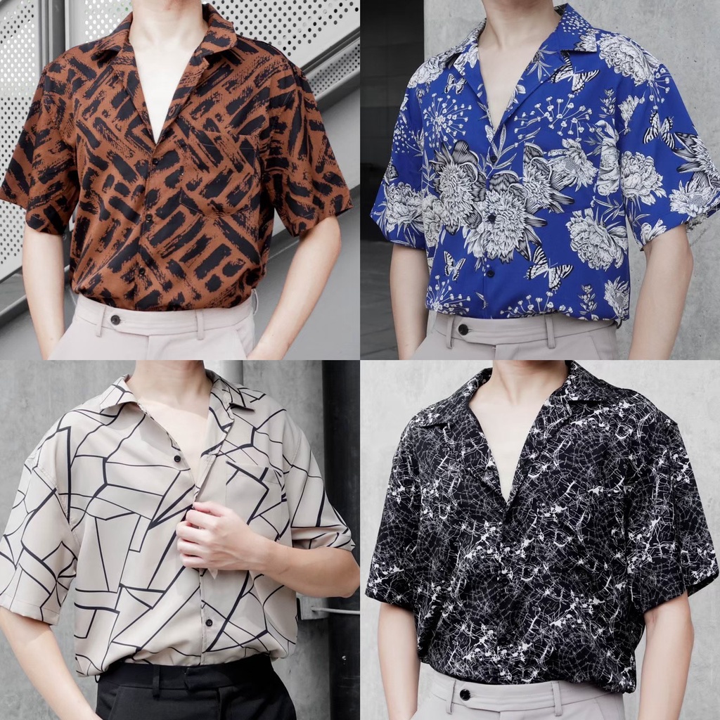 him-guy-เสื้อฮาวาย-hawii-shirt-เสื้อแขนสั้น-เสื้อแขนสั้นฮาวาย