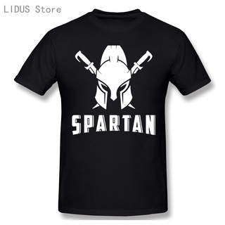 เสื้อยืดอินเทรนด์ผู้ชายอินเทรนด์ผู้หญิงSpartan เสื้อยืดลําลอง ผ้าฝ้าย 100% แขนสั้น คอกลม แฟชั่น สําหรับผู้ชาย ใส่เข้ายิม