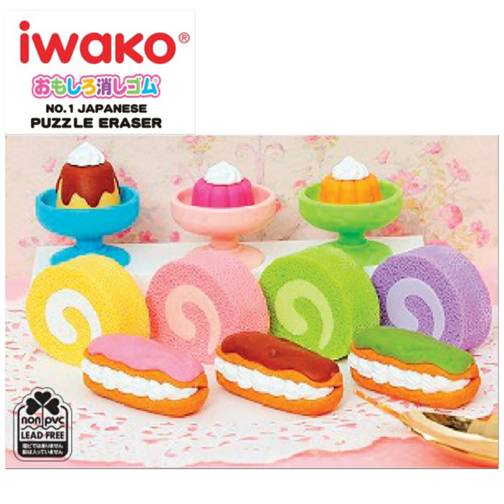 ยางลบ-dessert-iwako-มี-10-ลาย