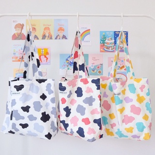 ภาพขนาดย่อของภาพหน้าปกสินค้ากระเป๋าผ้า MOR MILK TOTE  COTTON TOTE จากร้าน sopita บน Shopee