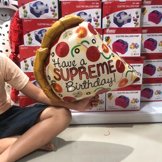 พิซซ่าลูกโป่ง ลายแฟนซี ลูกโป่งฟอยราคาถูก ส่งฟรี ลูกโป่งลายของกิน พิซซ่า ลูกโป่งลายแปลก ลูกโป่งอักษร ลูกโป่งมุก