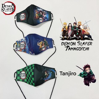 พร้อมส่ง หน้ากากผ้า ดาบพิฆาตอสูร ทันจิโร่ เน็ตซึโกะ Demon slayer (kimetsu no yaiba)