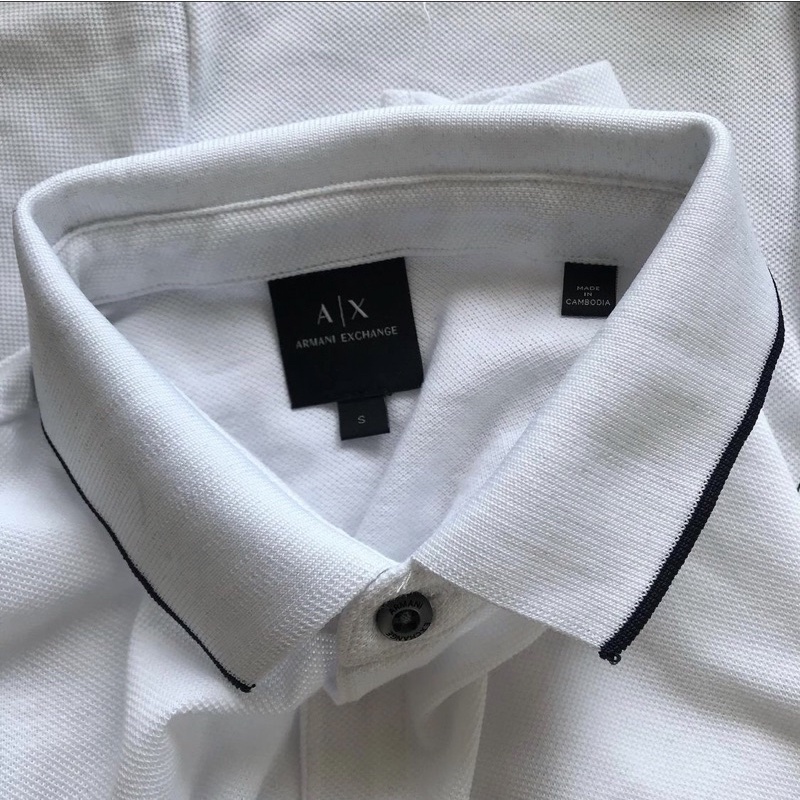 armani-exchange-stretch-jersey-polo-shirt-เสื้อโปโลแขนสั้นแบรนด์