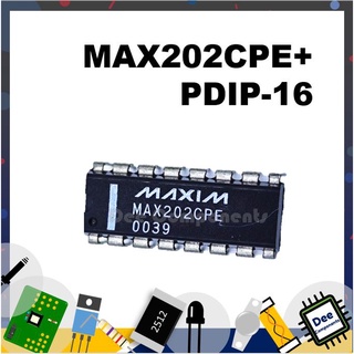 MAX202 Interface IC PDIP-16  4.5 - 5.5 V 0°C TO 70°C MAX202CPE+  MAXIM INTEGRATED 1-4-10