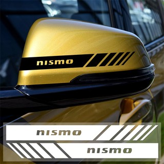 สติกเกอร์สะท้อนแสง Nissan Nismo ตกแต่งรถ มือจับประตู กระจกมองหลัง 2 ชิ้น