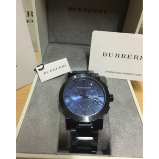 ผลิตภัณฑ์ใหม่ซื้อ BURBERRY นาฬิกาข้อมือโครโนกราฟแบบอังกฤษเมือง - สีน้ำเงิน x เหล็กเทา / 43 มม. BU9365