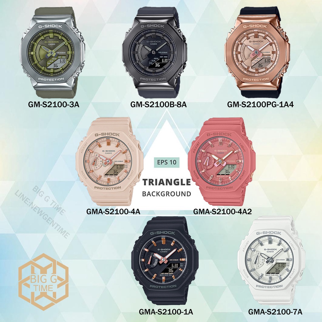 นาฬิกา-casio-g-shock-นาฬิกาผู้หญิง-ของแท้100-รุ่น-gma-s2100-gm-s2100-รับประกัน-1-ปี