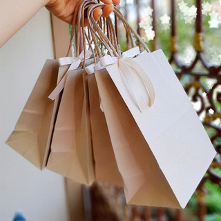 ภาพขนาดย่อของภาพหน้าปกสินค้า(10ใบ) ถุงกระดาษคราฟท์ ถุงกระดาษไซต์มินิ ถุงใส่ขนม ถุงจัดเบรค แบ่งขาย จากร้าน sangthongpanit บน Shopee