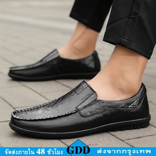 ภาพหน้าปกสินค้าReady Stock Men loafers รองเท้าหนัง PU สีดำแฟชั่นแบบสวมสบาย ๆ สำหรับผู้ชาย Shoes ที่เกี่ยวข้อง