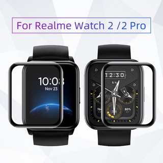 ฟิล์มกระจกไฟเบอร์แบบนุ่มสําหรับ Realme Watch 2/2 Pro 2pro สําหรับ Realme Full Screen อุปกรณ์เสริมนาฬิกาข้อมือ