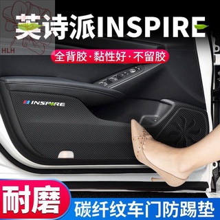 เหมาะสำหรับ Honda INSPIRE ภาษาอังกฤษบทกวีประตู anti-kick pad แผงประตูรถแผ่นป้องกันป้องกัน anti-kick สติกเกอร์ภายใน