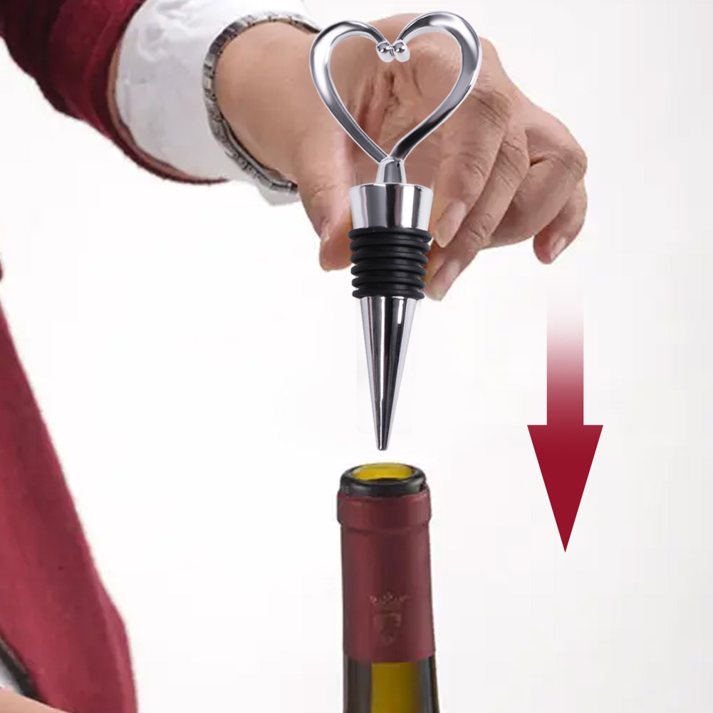 จัดส่งทันที-cod-จุกปิดขวดไวน์-ไวน์แดงรูปหัวใจ-ลูกบอล-จุกไวน์สแตนเลส-เครื่องดื่มแชมเปญ-preserver-cork