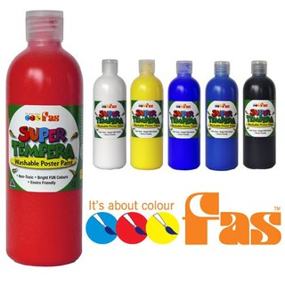 สินค้า สี FAS Super Tempera 500 ml (สีโปสเตอร์)