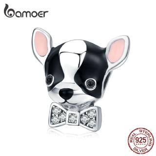 Bamoer chihuahua สร้อยข้อมือลูกปัดสีเงิน 925