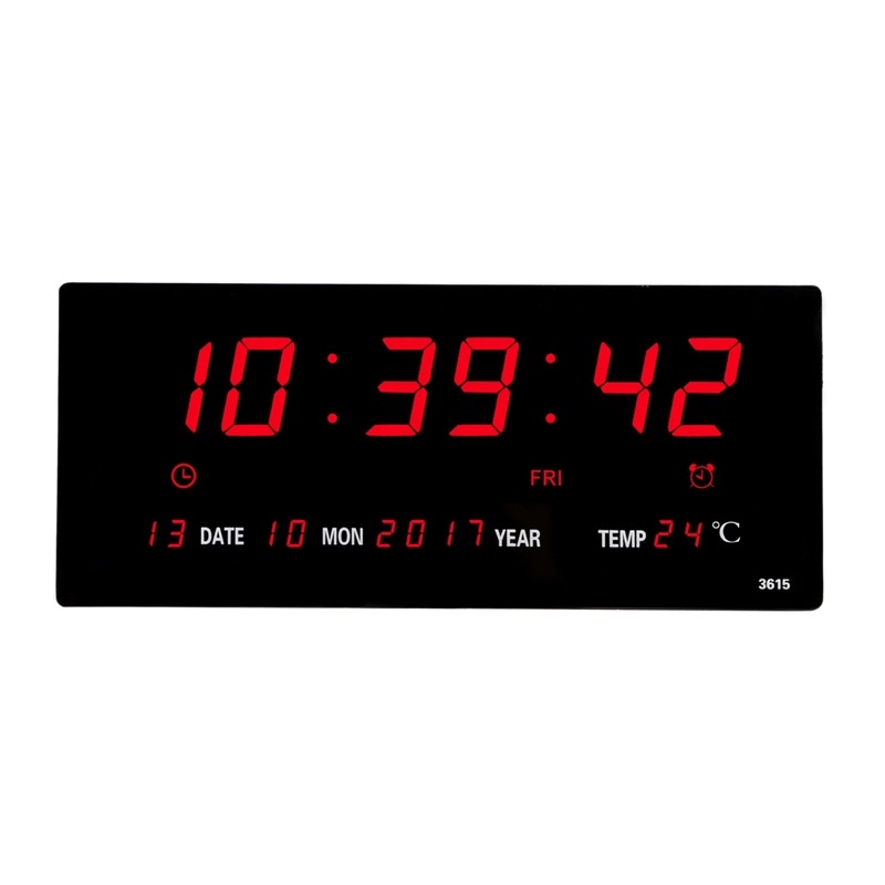 ภาพหน้าปกสินค้านาฬิกาดิจิตอล (JH3615) 36x15x3cm นาฬิกา ตั้งบนโต๊ะ LED DIGITAL CLOCK นาฬิกาแขวน จากร้าน c.dailynecessities บน Shopee