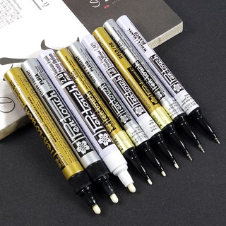 สินค้า Sakura Paint Marker Pen touch MEDIUM 2mm ปากกาเพ้นท์ 2 มม. สีขาว/ทอง/เงิน ซากุระ XPMK-B