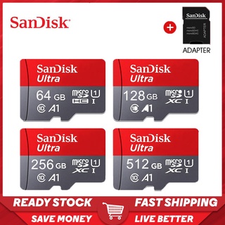 ภาพหน้าปกสินค้าSANDISK การ์ดหน่วยความจําทราย 64GB 128GB 256GB 512GB Microsdxc Uhs-I สีแดง / สีเทา 100mb / S ที่เกี่ยวข้อง