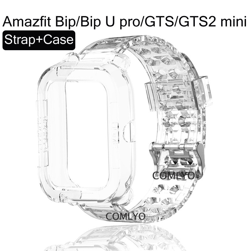 amazfit-gts-gts2-mini-gts3-amazfit-bip-u-pro-สายรัด-โปร่งใส-tpu-สมาร์ทวอทช์-เคสกันชน-เคสป้องกัน