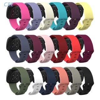 Cre สายนาฬิกาข้อมือซิลิโคนสําหรับ Fitbit Versa 3 / Sense Bracelet