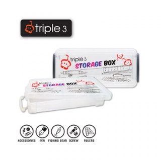 TRIPLE 3 STORAGE BOX กล่องพลาสติกอเนกประสงค์ "333" มี 2 ขนาด