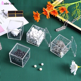Square Transparent Food Storage Boxes Multipurpose Model Display Case
