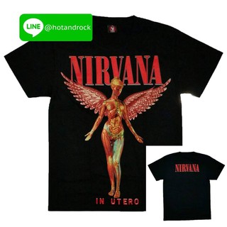 เสื้อยืดผ้าฝ้ายพรีเมี่ยม เสื้อยืดเนื้อ Cotton 💯 สัมผัสนุ่ม เบาสบาย NIRVANA