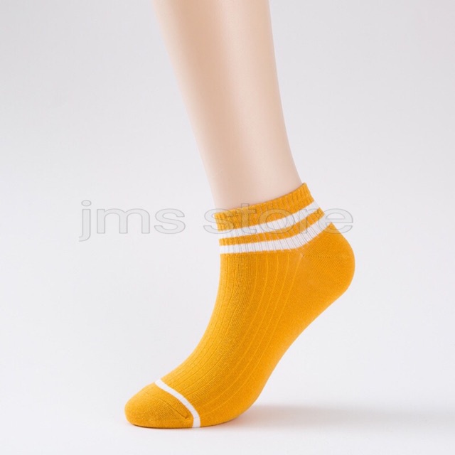 fashionproducts999-ถุงเท้า-ข้อสั้น-5สี-10คู่-ลายขีด-สีพาสเทล-ถุงเท้าแฟชั่น-เนื้อผ้านุ่ม-พร้อมส่ง