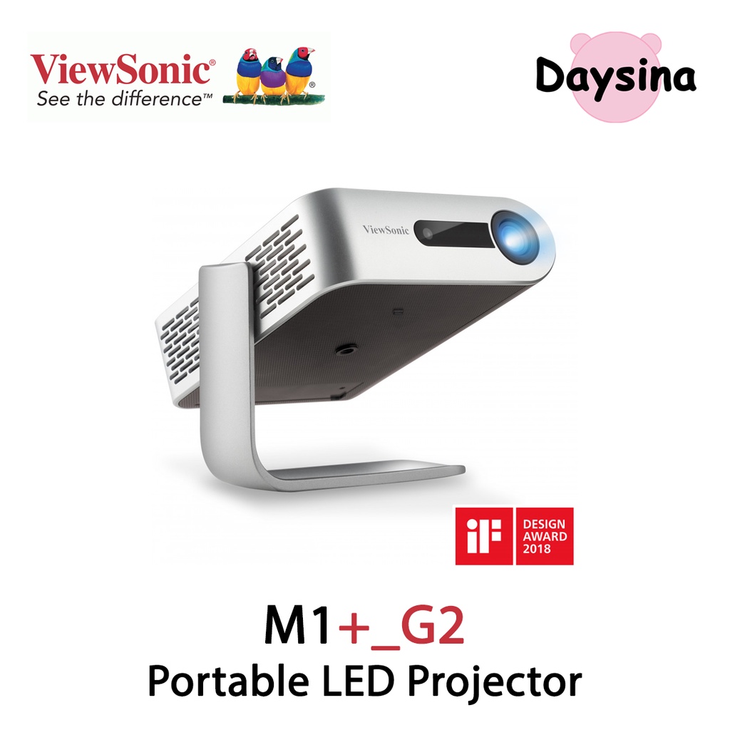 ViewSonic M1+_G2 Portable LED Projector with Harman Kardon® Bluetooth ...