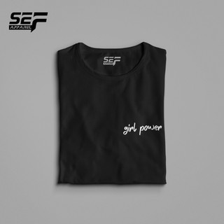 เสื้อขาว - SEF GIRL POWER เสื้อมินิมัลลิสต์สําหรับผู้ชายและผู้หญิงเสื้อยืด Unisex และเสื้อยืด