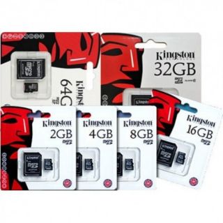 ภาพขนาดย่อของภาพหน้าปกสินค้าKingston Memory Card Micro SDHC 2/4/8/16/32/64/128GB Class 10 / Class​ 4​ คิงส์ตัน เมมโมรี่การ์ด SD Card จากร้าน gadget_d.dee บน Shopee ภาพที่ 1