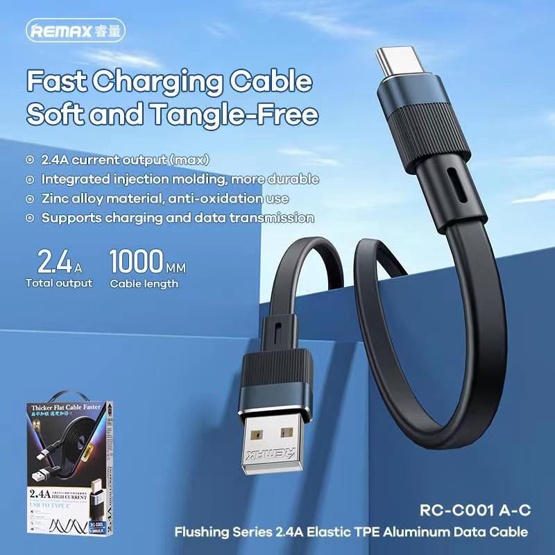 ภาพหน้าปกสินค้าData Cable REAMX รุ่น RC-C001 A-C ชาร์จเร็ว 2.4Aสายแบนใช้ดี สายชาร์จ สำหรับ IP / Micro USB / Type-C จากร้าน remax.meago บน Shopee