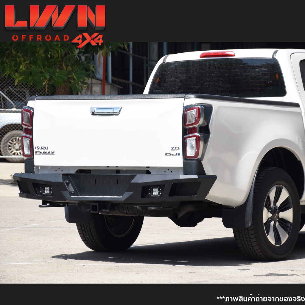 กันชนท้าย-d-max-2020-2022-รุ่น-rb-013-แบรนด์-lwn4x4-กันชนหลังออฟโรด-off-road-ดีแมกซ์-vcross-กันชนเหล็กหนามีไฟถอย