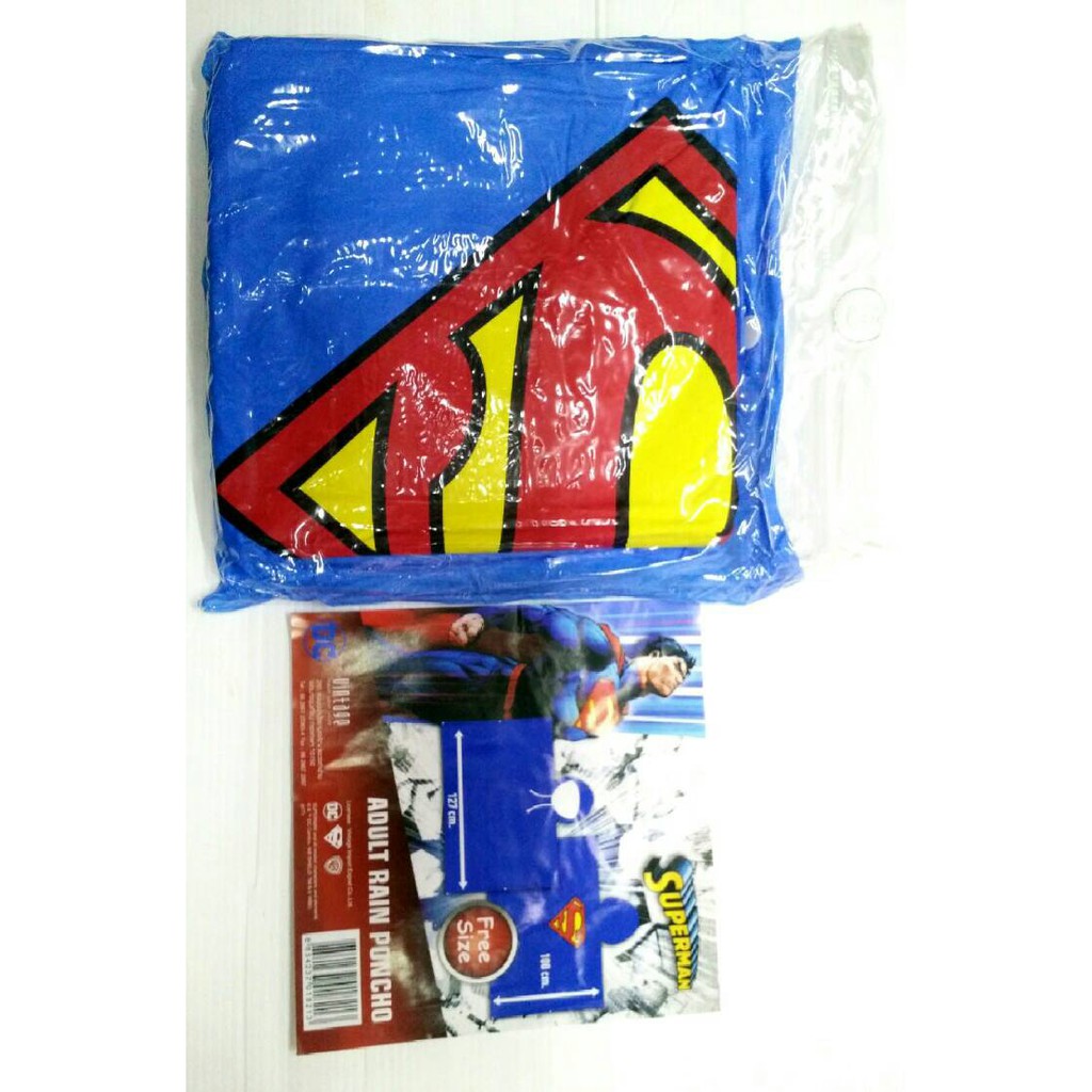 เสื้อกันฝนคางคาว-superman-blackman-freesize