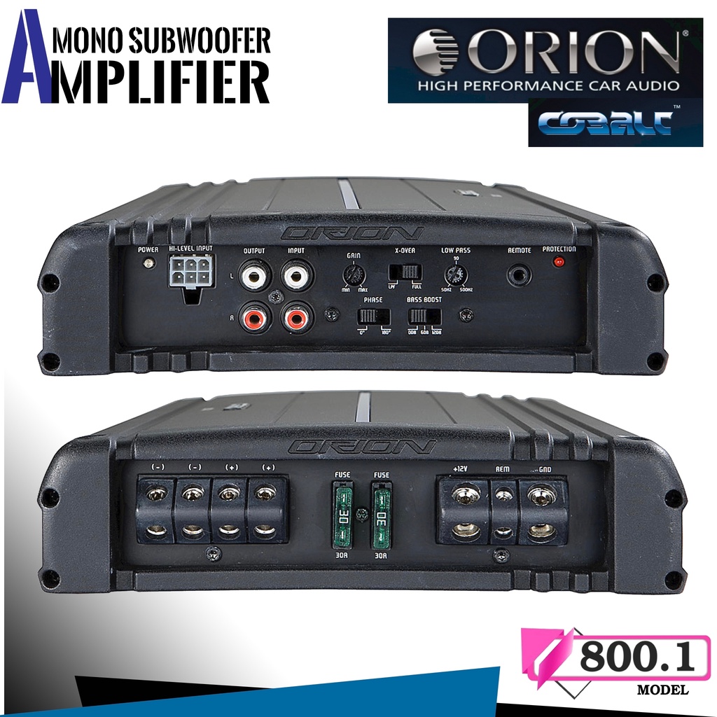 ลดพิเศษของแท้100-พาวเวอร์แอมป์รถยนต์-orion-รุ่น-cobalt-co800-1-แอมป์โมโนclass-a-bขับซับตู้กำลังขับสูงสุด-800วัตต์