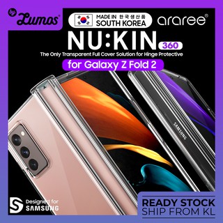 Araree Samsung Galaxy Z Fold 2 Nukin 360 Series เคสป้องกัน แบบใส บาง เรียบง่าย