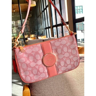 COACH LONNIE BAGUETTE IN SIGNATURE JACQUARD