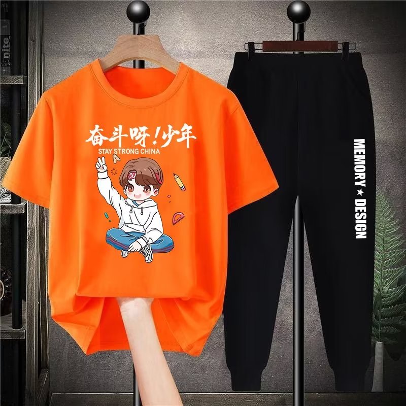 bxpb-เสื้อยืดแขนสั้น-และกางเกงขายาวลําลอง-พิมพ์ลายการ์ตูน-ทรงหลวม-แฟชั่นฤดูร้อน-สําหรับเด็กผู้ชาย-อายุ-3-15-ปี-2022-100-160-ปี