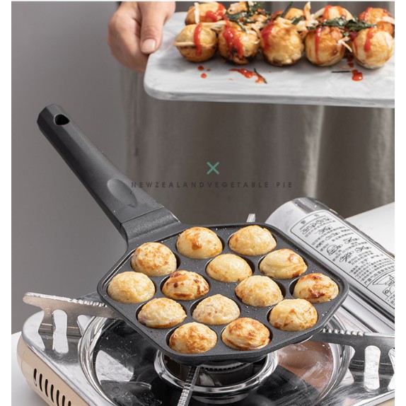 ภาพสินค้าทาโกะยากิหม้อเคลือบกระทะไม่ติดกระทะเครื่องครัวไข่ม้วน Takoyaki Pot Coated Non-stick Pan Frying Pan Cookware Egg Roll Pan จากร้าน exportimes2.th บน Shopee ภาพที่ 2