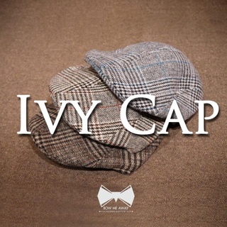 หมวกไอวี่วินเทจผ้าวูลลายสก๊อต - Ivy Wool Cap