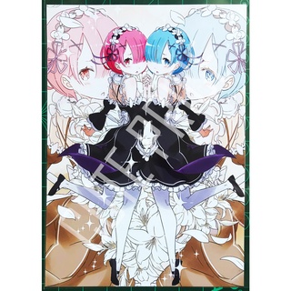 Poster anime โปสเตอร์อนิเมะ Re Zero ขนาด A4 ติดผนัง