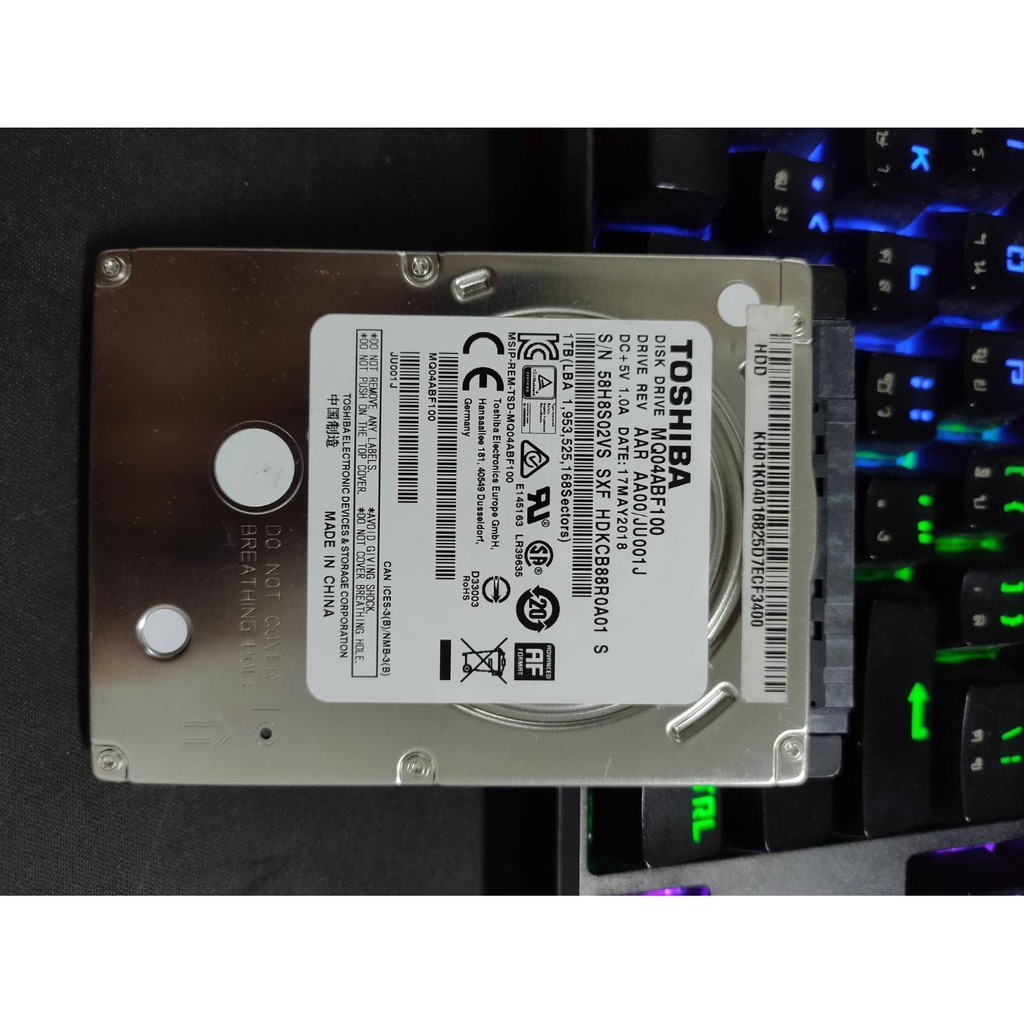 hdd-toshiba-2-5-1-tb-b-128-mb-sata3-mq04abf100-สภาพดีใหม่ทุกตัว-รุ่นบางสลิม-ผ่านการเทสทุกตัว-มือสอง