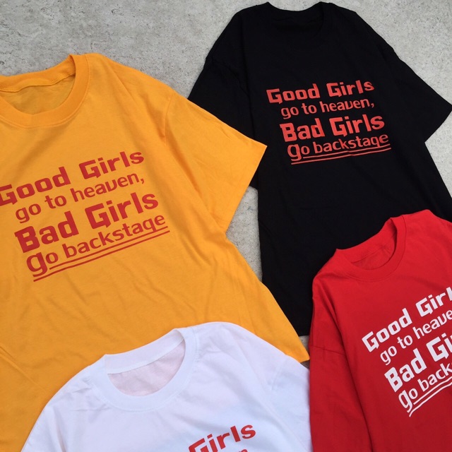 เสื้อยืดสกีลgood-girl-bad-girl-shirt