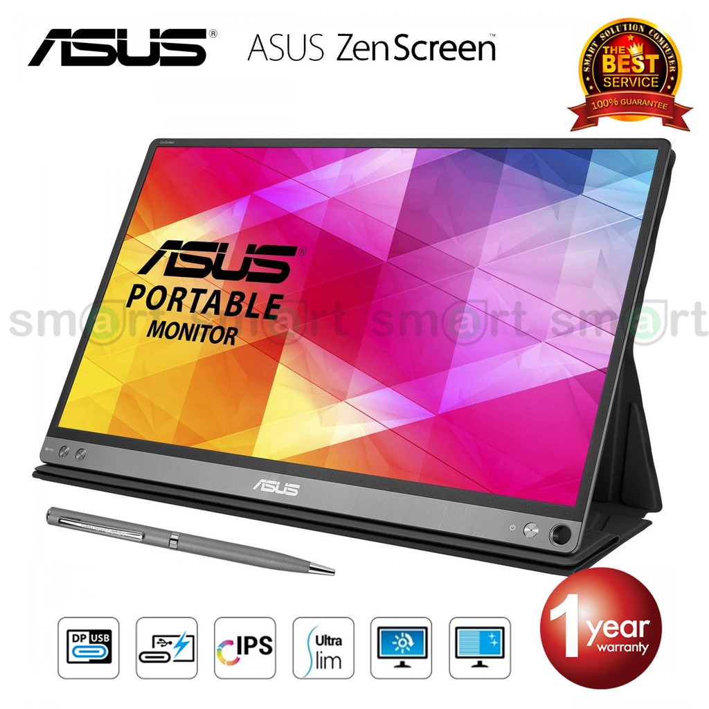 [โค้ดลด 159 ส่งฟรี] Asus ZenScreen MB16AC 15.6 inch Full HD Portable ...