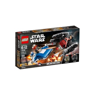 Lego Starwars #75196 A-Wing™ vs. TIE Silencer™ Microfighters กล่องมีรอยเล็กน้อย