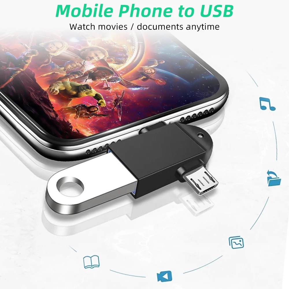 ecily-otg-type-c-อะแดปเตอร์-2in1-micro-usb-เป็น-usb-c-อะแดปเตอร์-โทรศัพท์มือถือ-แฟลชไดรฟ์-อ่านเมาส์-เชื่อมต่อ-usb-ตัวแปลงสายเคเบิล